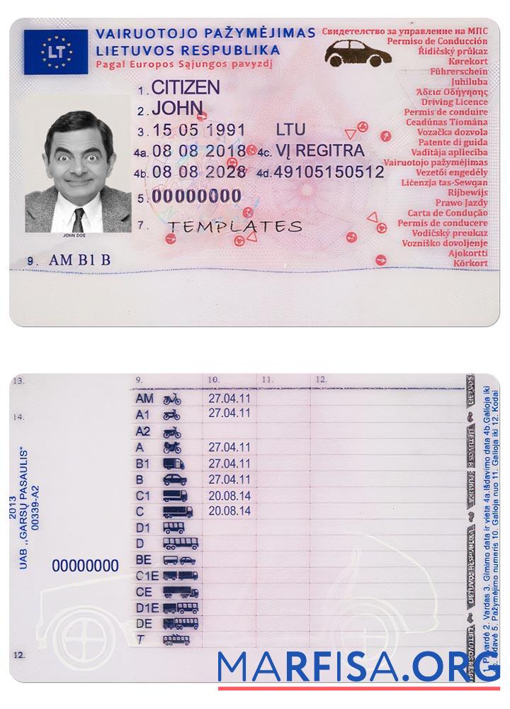 Realistic Lithuania dl 2013 present sample